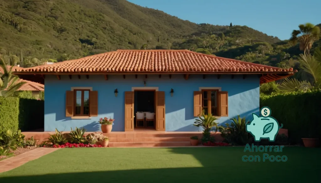 Consejos Ahorro Energía Casa Economia: "La imagen debería mostrarse: una fotografía bien iluminada y renderizada de una Casa de un solo piso